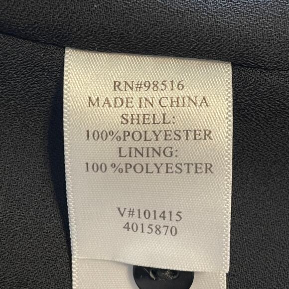 Coldwater Creek Celebration Blouse Womens XL Red & Black Checked Print Flowy Top - Picture 5 of 7